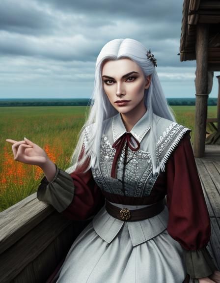 Latvian Witcher Fantasy Character