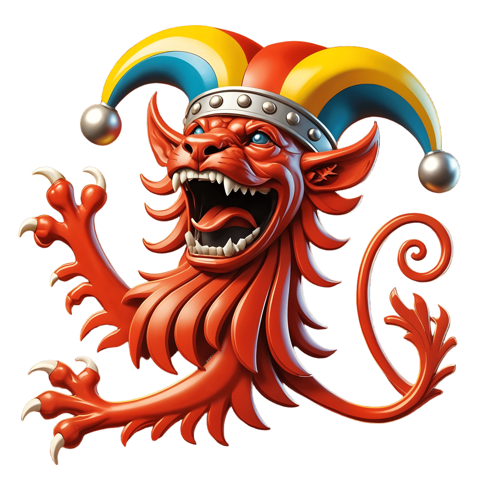 Skåne's Whimsical Coat of Arms in Comic Book Style