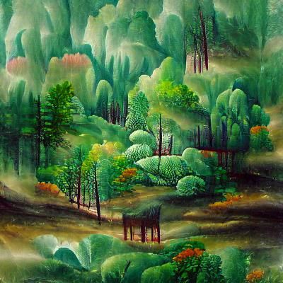 AI Generated Forest Landscape