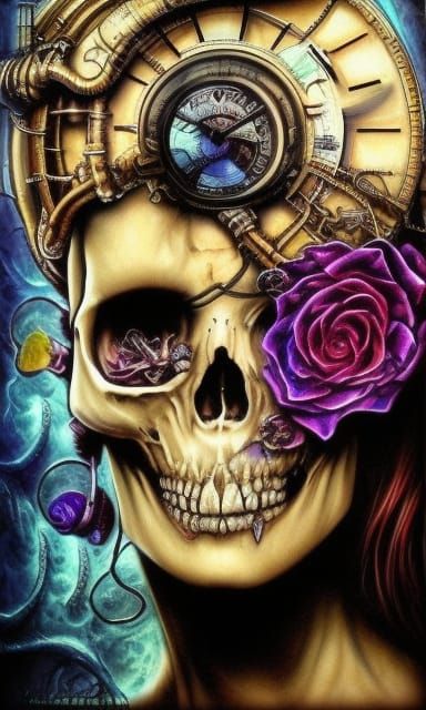 skull steampunk