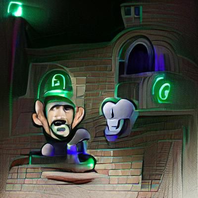 AI Interpretation of Luigi's Mansion