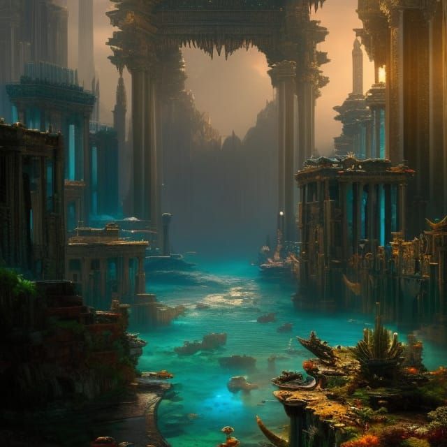 Majestic Gateway to Atlantis: Underwater Palace