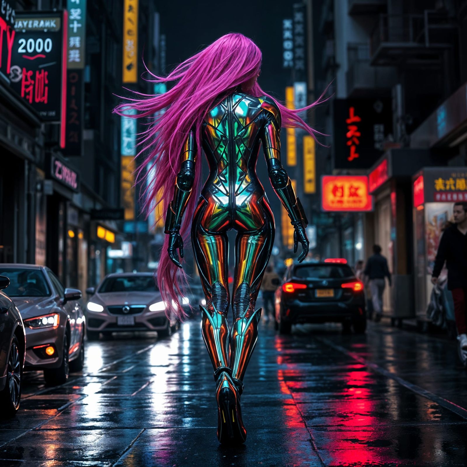 Jane Cyborg, Cyberpunk, Woman