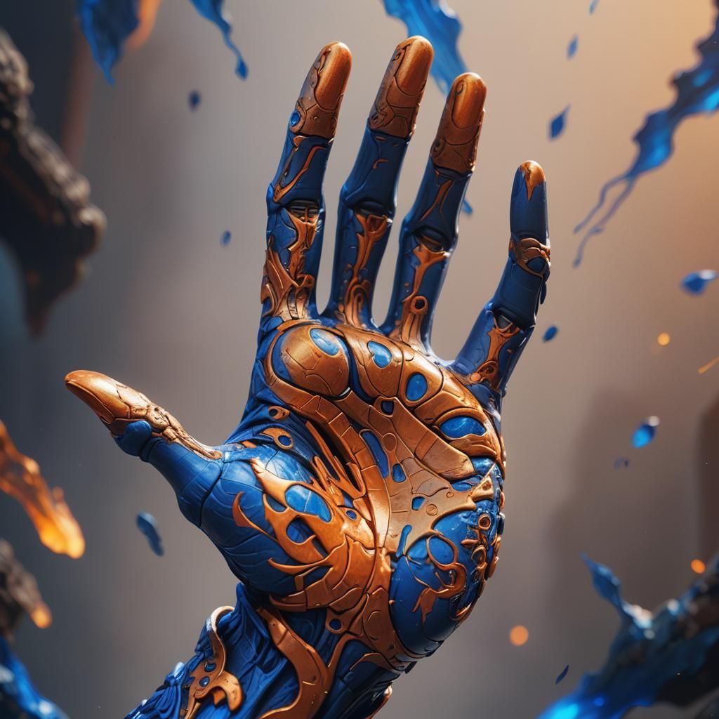 Detailed Fantasy Hand Concept Art in 8K