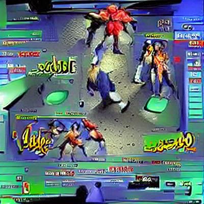 Late 90s Arcade Fighter Character Select