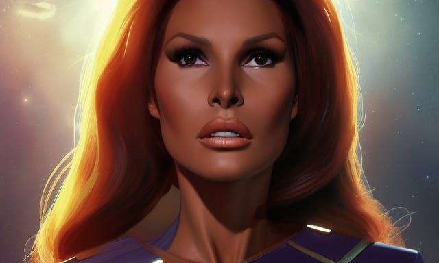 Raquel Welch as Star Trek Character, Detailed Portrait