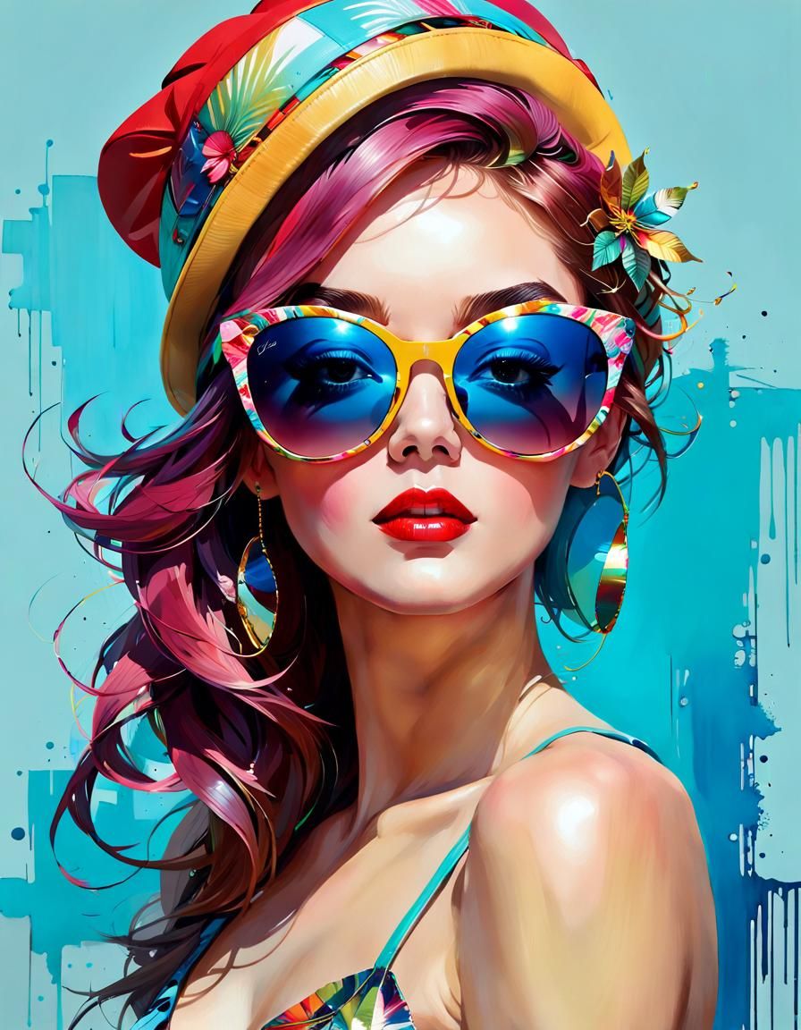 High Fashion Pop Art Portrait of a Woman