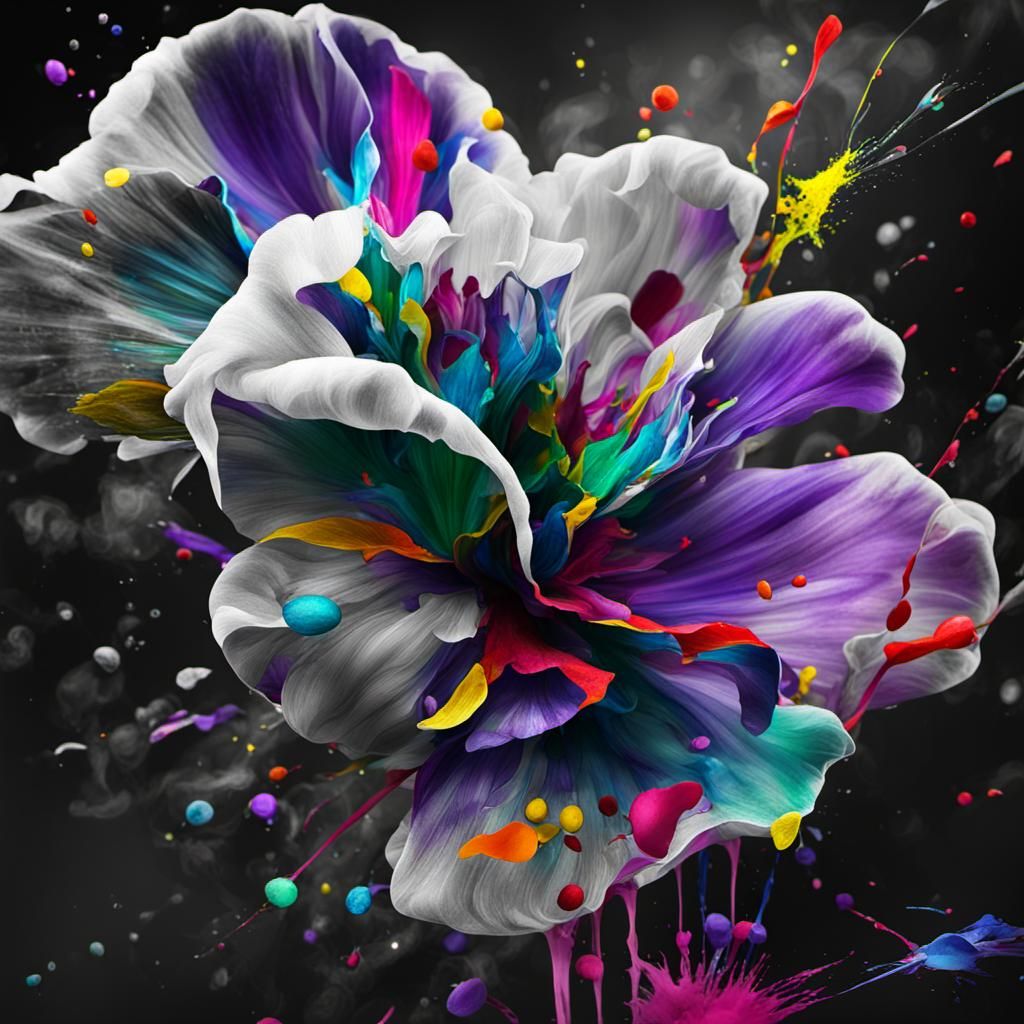 Dynamic Color Splash Art