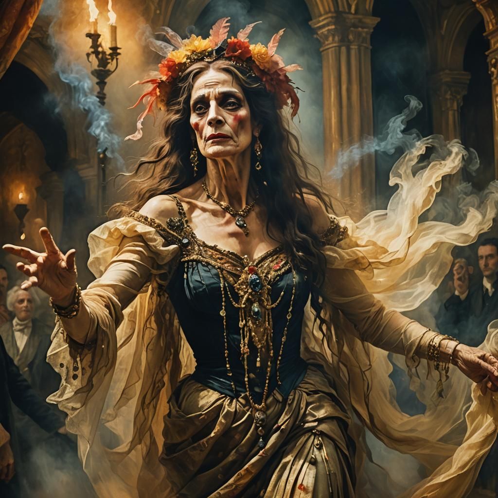 Salome Dance Performance in Gustave Moreau Style