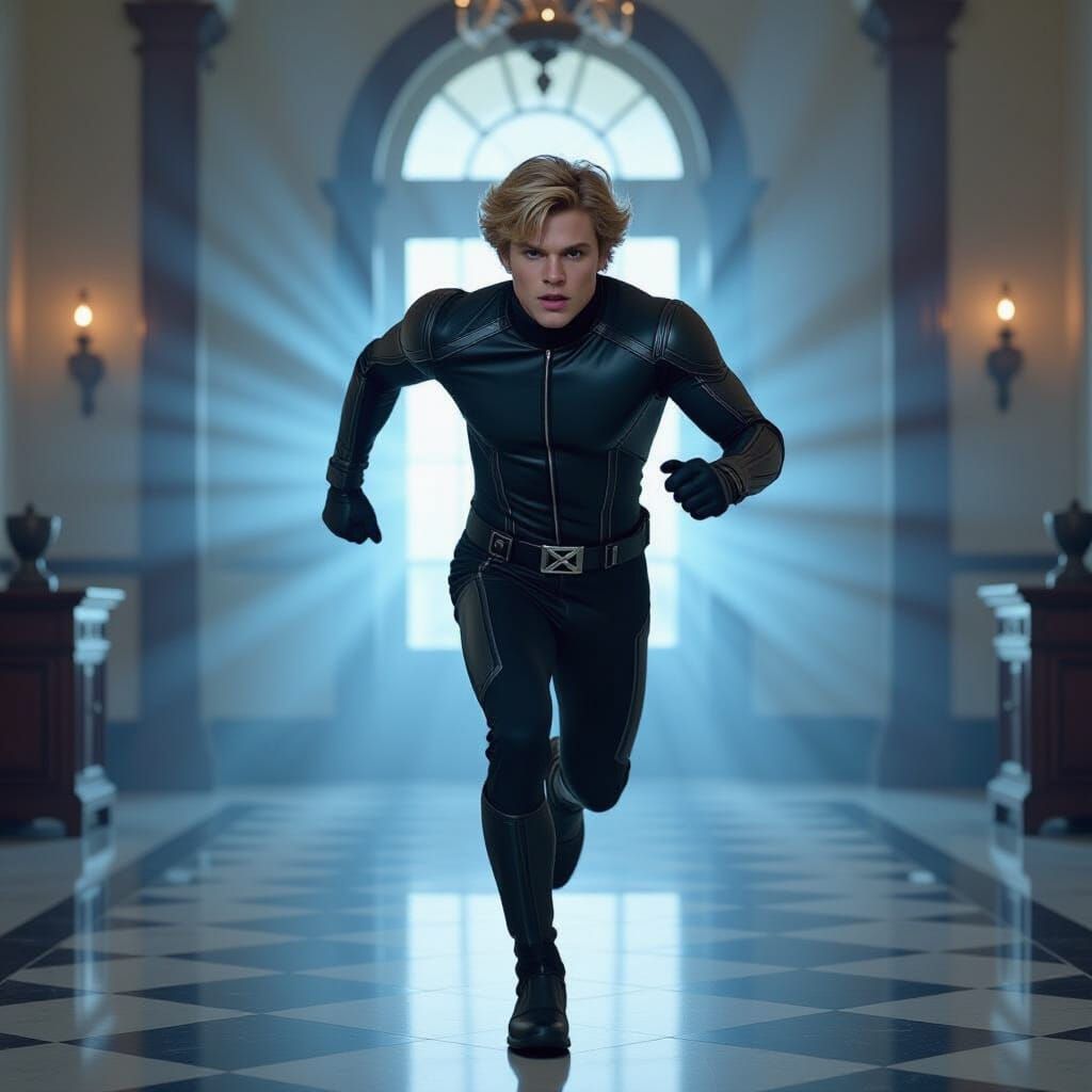 Quicksilver Races Through Xavier's Mansion