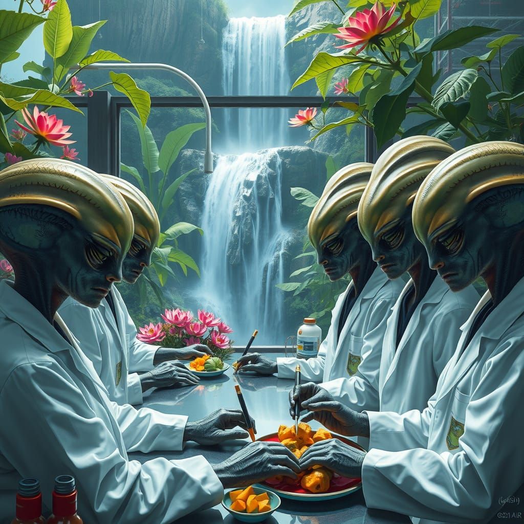 Aliens working on Lotus Project.