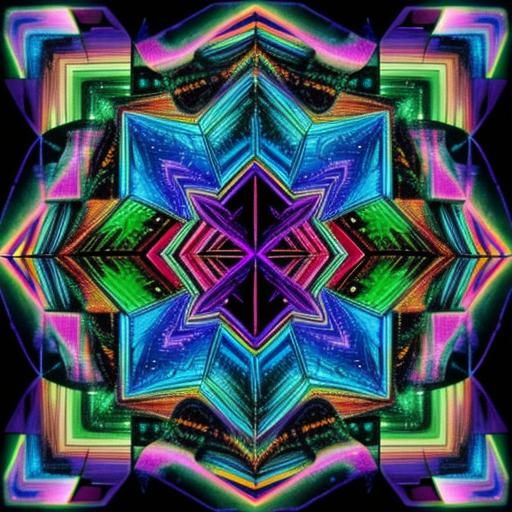 Bismuth showing and endless perfect pattern in biological li...