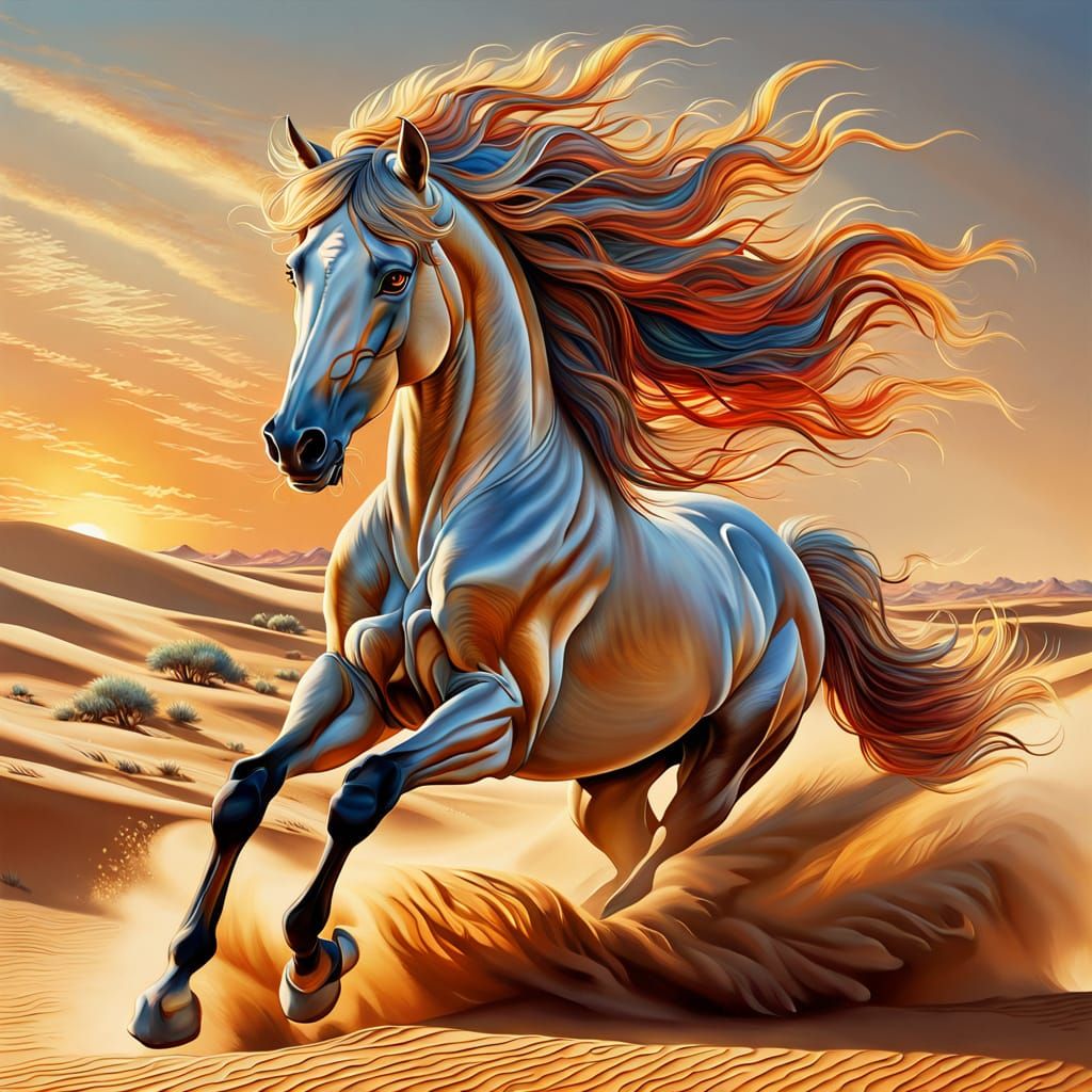 Arabian horse. 