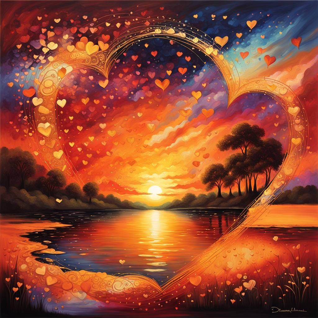 Fantasy Heart Portal to Sunset Vista