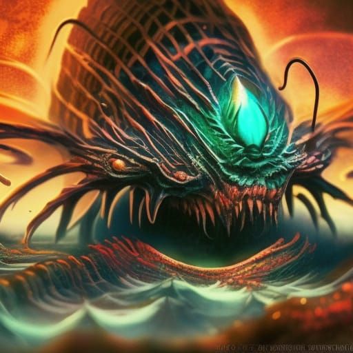 Daemonic Creature Eats Earth in Deep Color