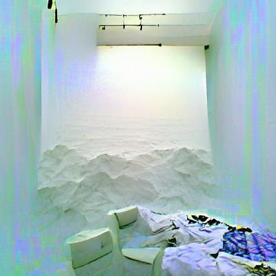 Minimalist White Room Interior