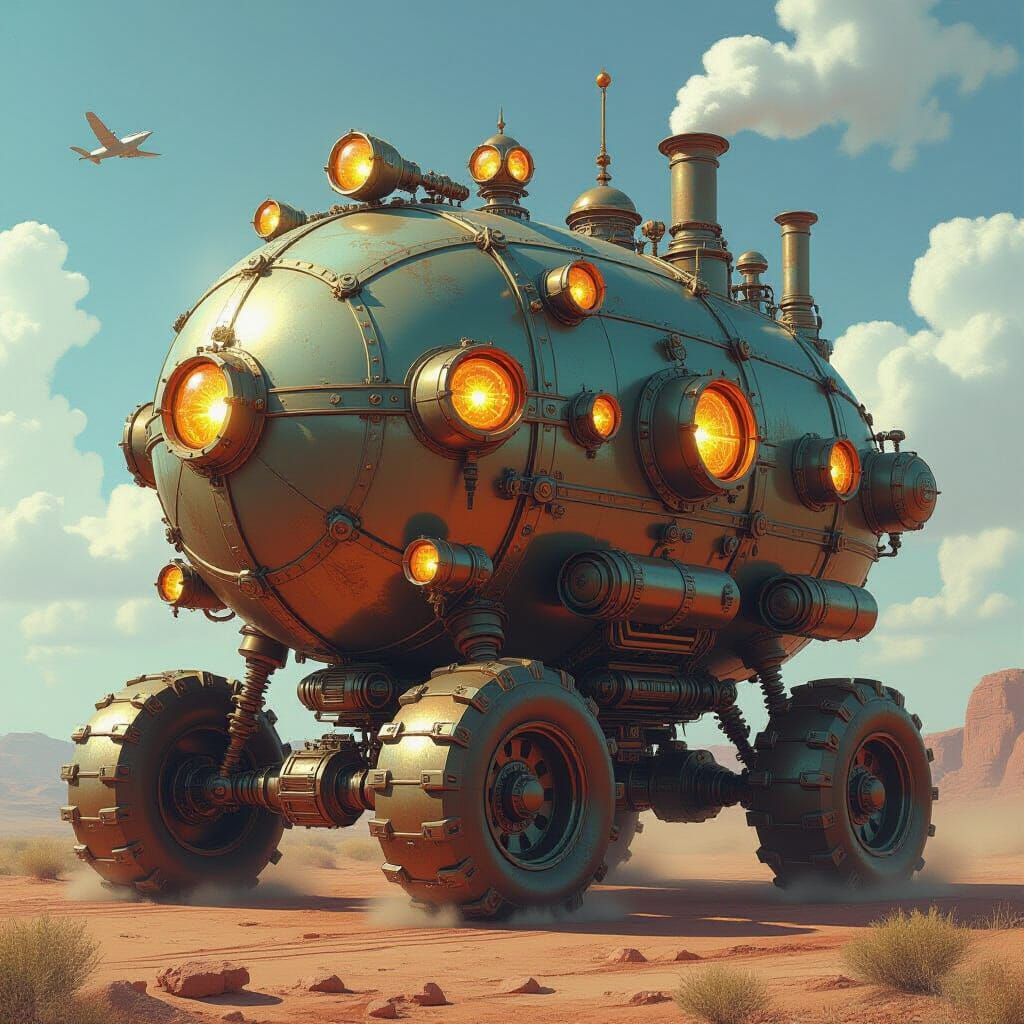 Jules Verne Zeppelin with Miyazaki Whimsy