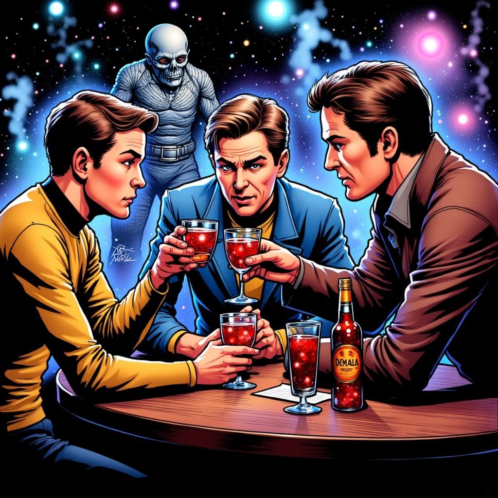 Spacefaring Leaders Gather in a Galactic Tavern
