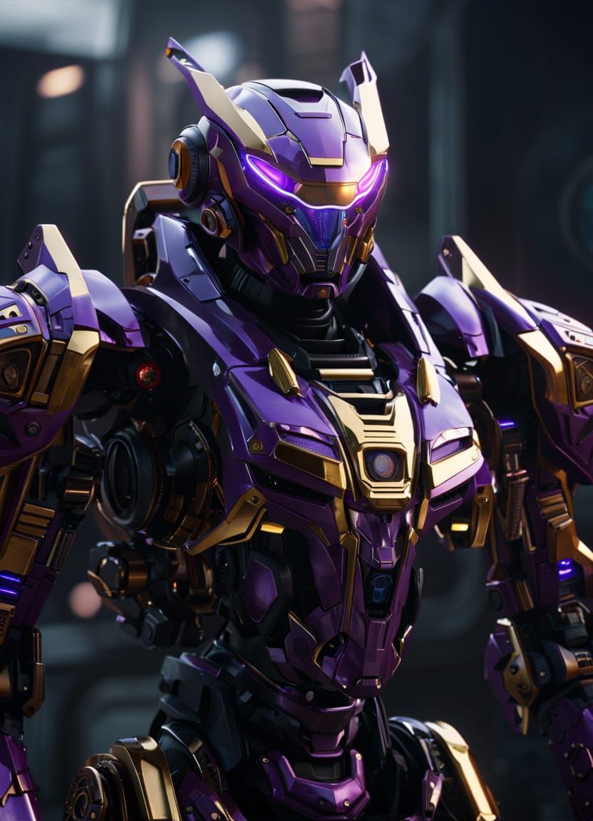 Detailed Mecha Robot Portrait in Unreal Engine 5