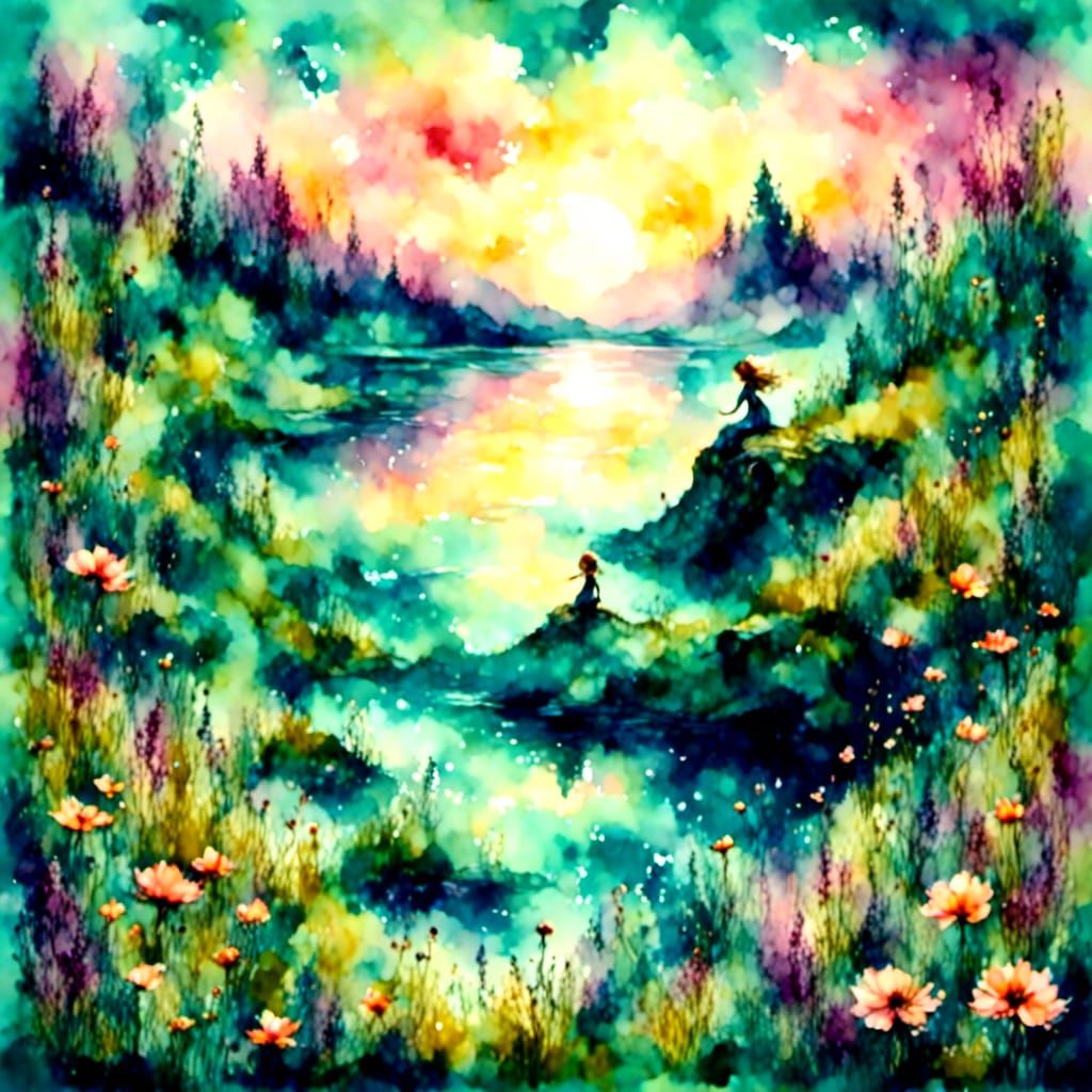 Ocean Sunrise with Vibrant Colors