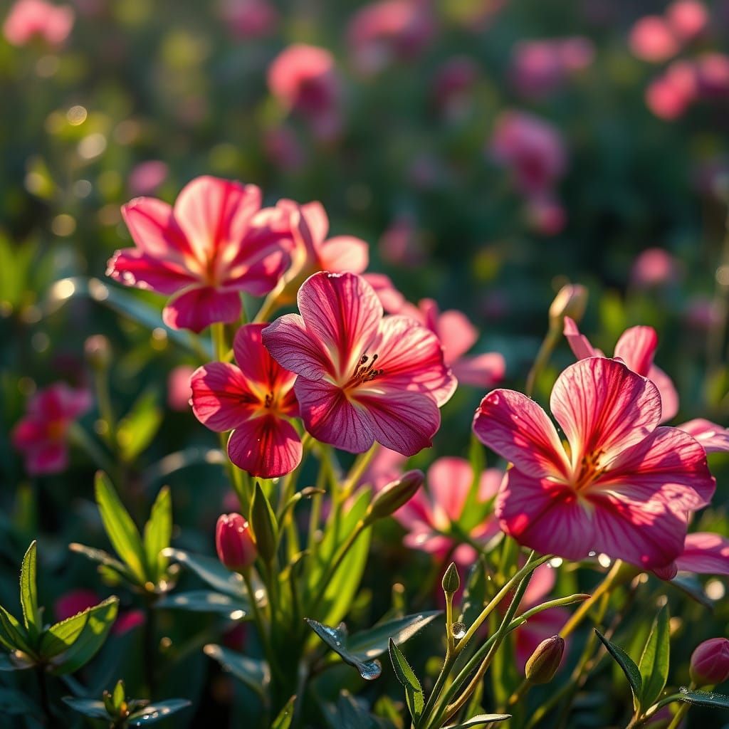 Blossoming Spring Landscape in Hyperrealistic Detail