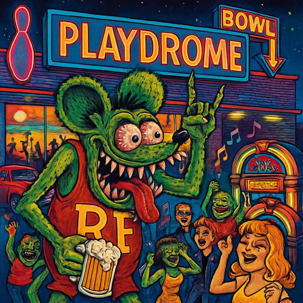 Grotesque Ratfink Monster Hosts Bowling Alley Party