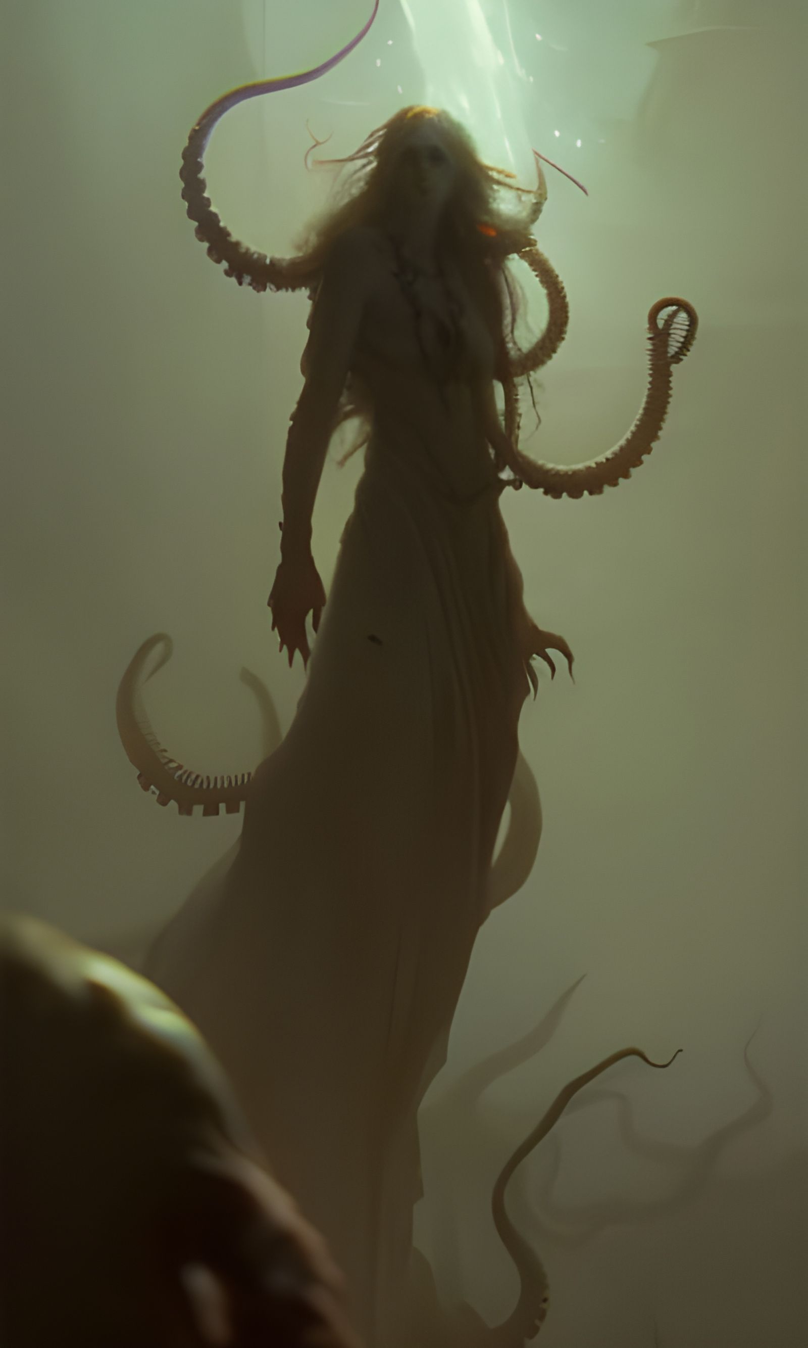 Ocean Nightmare: Octopus Horror in Dark Fantasy Style