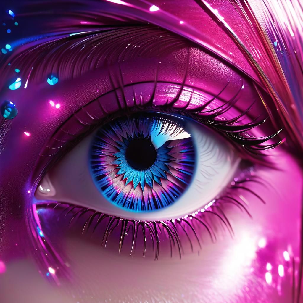 Abstract Blue Monochromatic Image