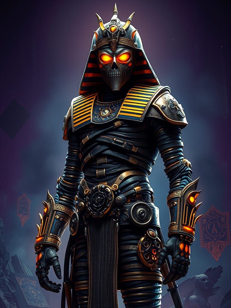 The mummy's steampunk armor