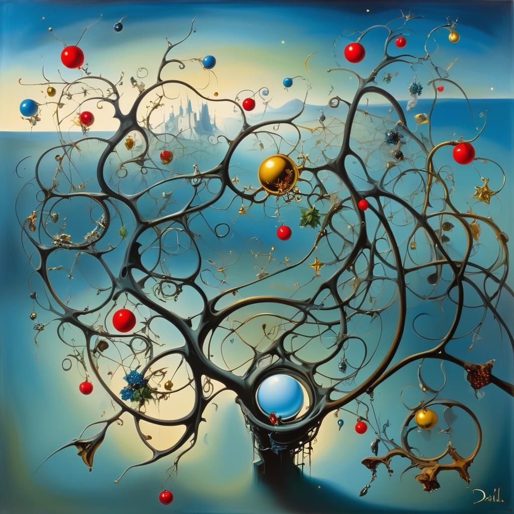 Surreal Starry Sky in Salvador Dali Style