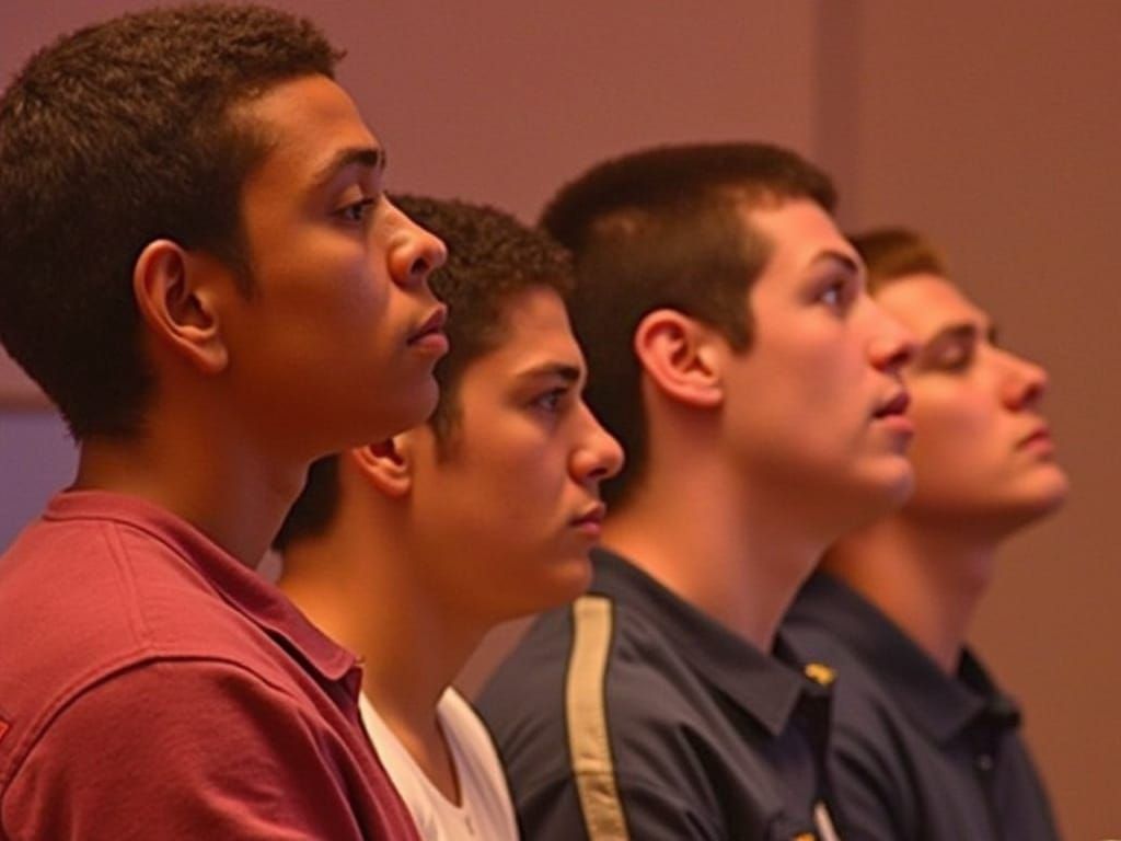 Young State Police Cadets Studying with Anxiety and Concentr...