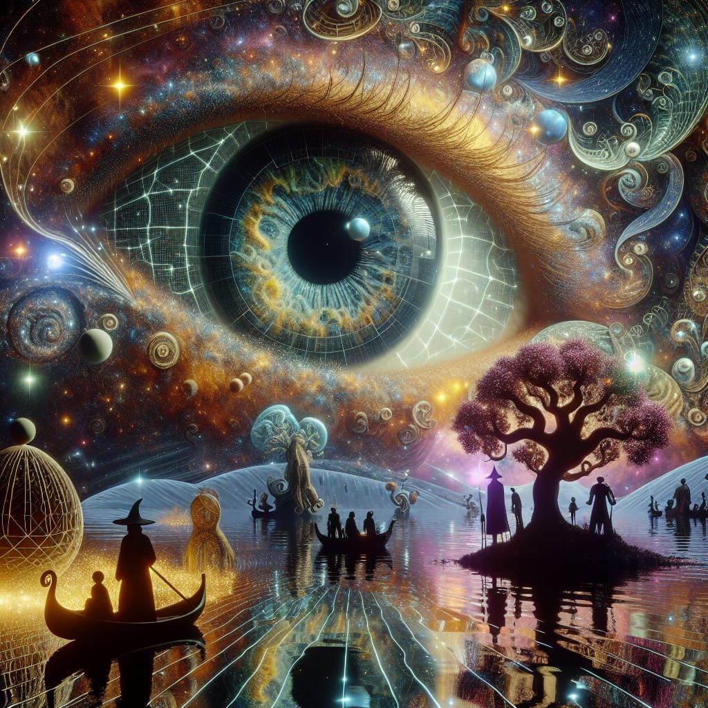 Cosmic Eye Reflects Witches in Astral Universe