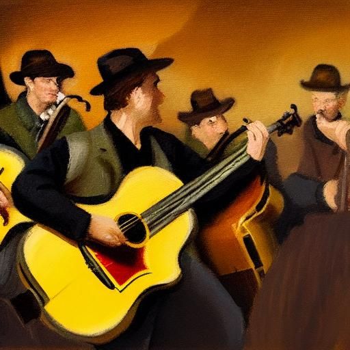 Stoats Playing Jazz-Folk in Dimly Lit Club