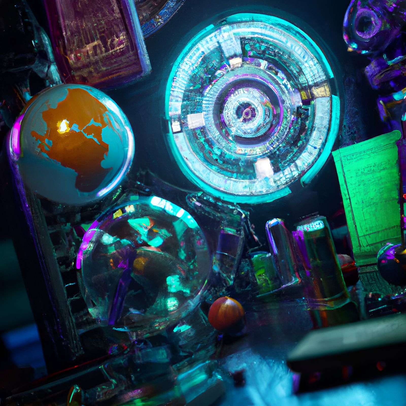 Intricately Detailed Sci-Fi Science Lab in 8k