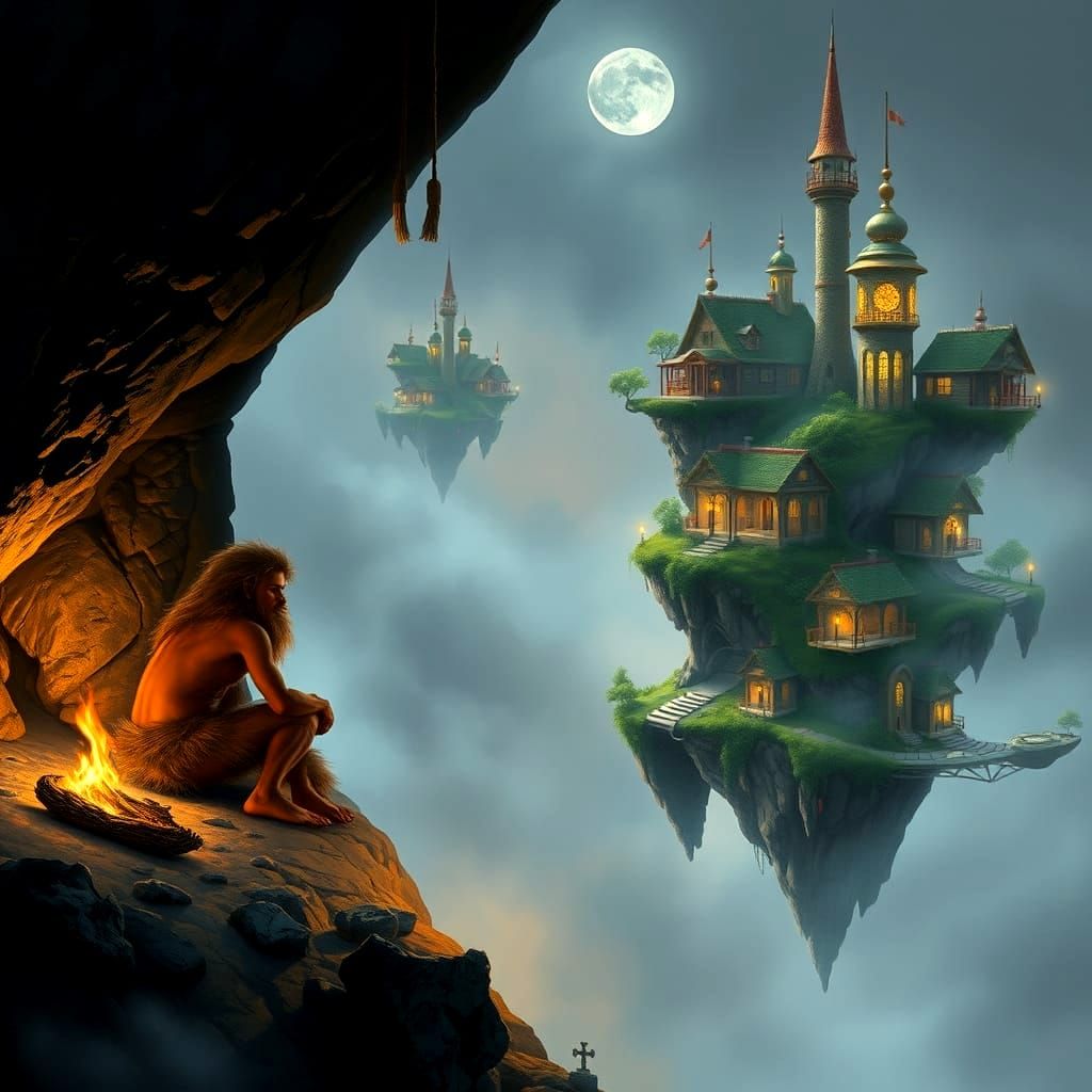 Primitive Cave Dweller to SciFi Floating Homes