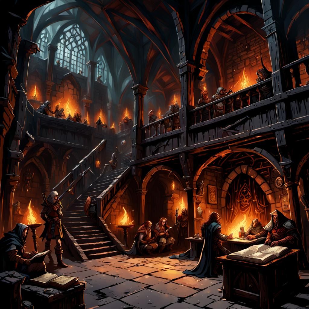 Dungeons and Dragons Book Illustration: Forgotten Realms