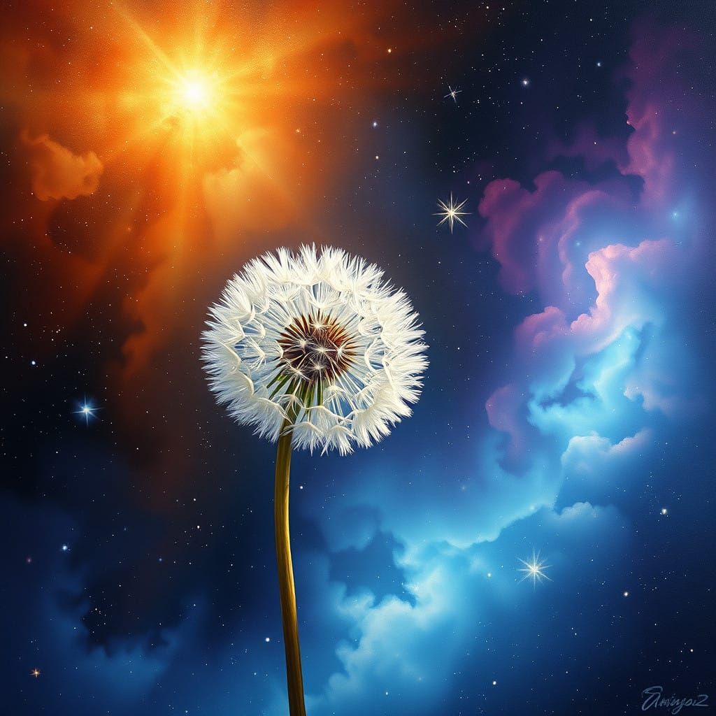Cosmic Dandelions in Ethereal Space