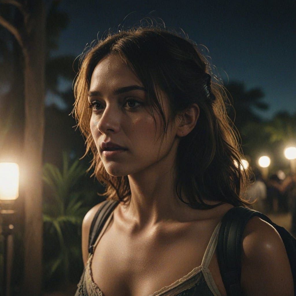 Stunning Cinematic Film Still in Vignette Style