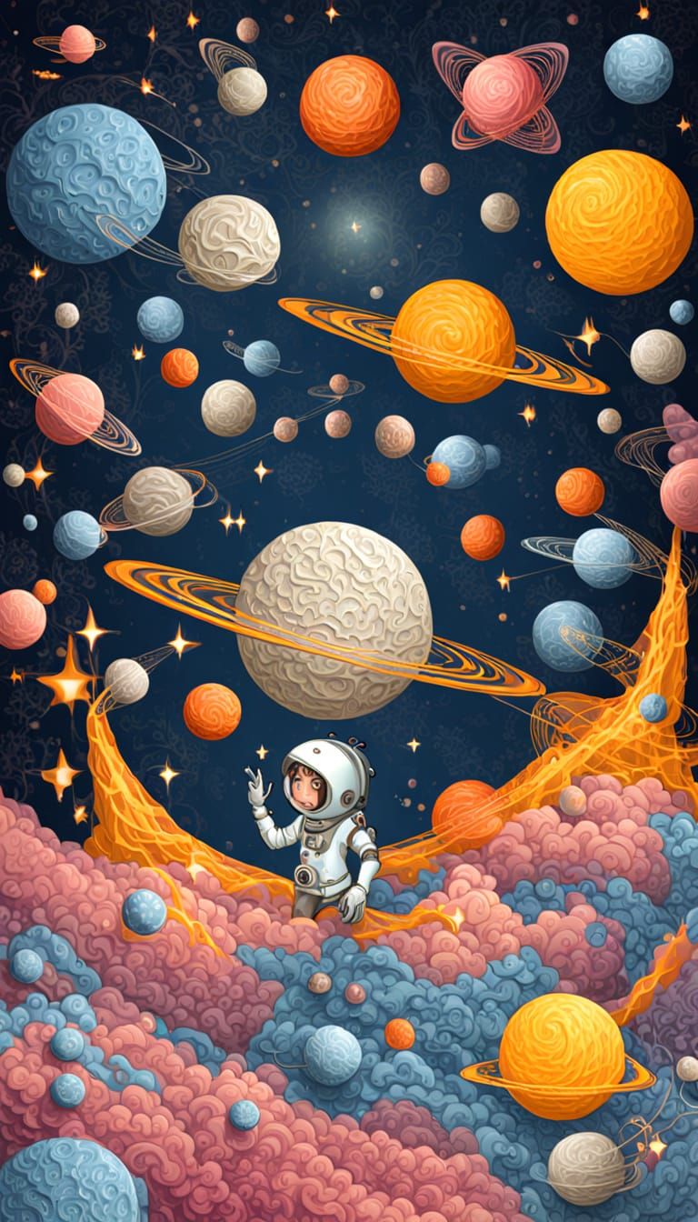 Surreal Cosmic Landscape Unfolds