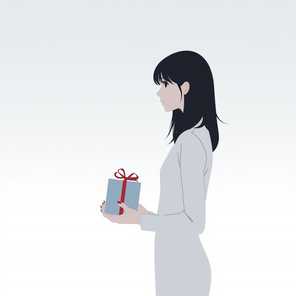 Elegant Winter Scene with Crisp Silhouette