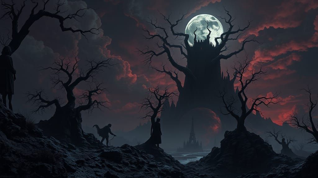 Surreal Nightmare in Francis Bacon Style