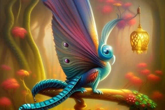 Epic Fantasy Creature: Intricate Digital Art