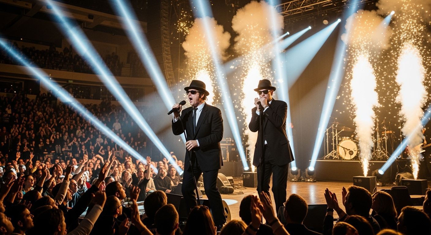 Blues Brothers Concert Finale with Pyrotechnics