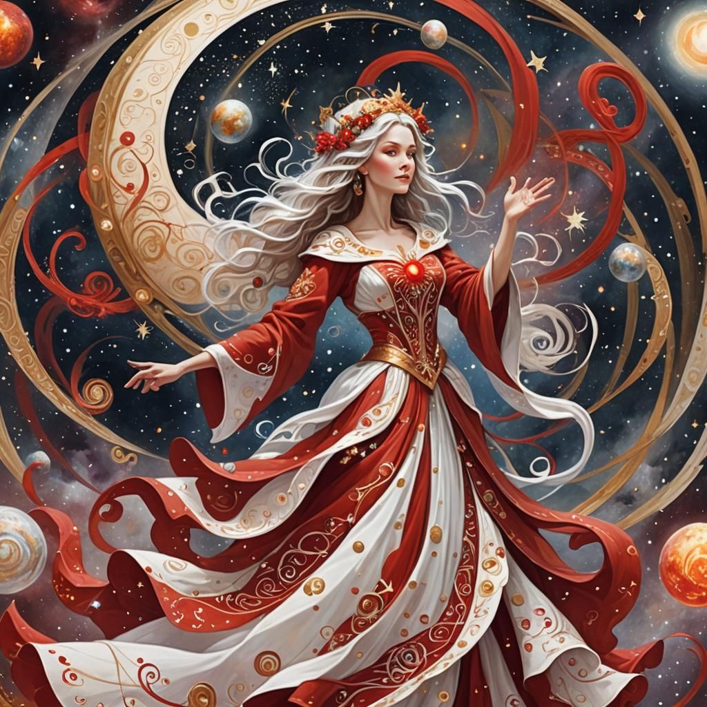 Wizard Woman Unveiling the Cosmos