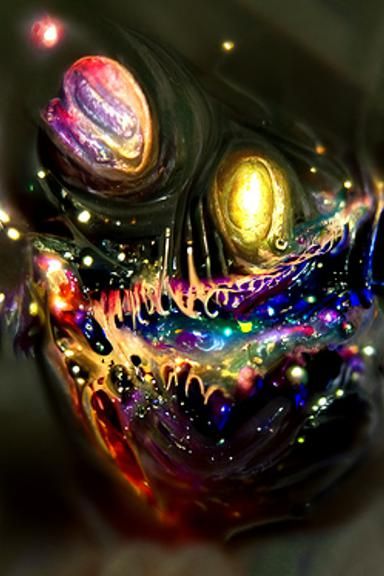 Vibrant Alien Galaxy with Swirling Nebulas