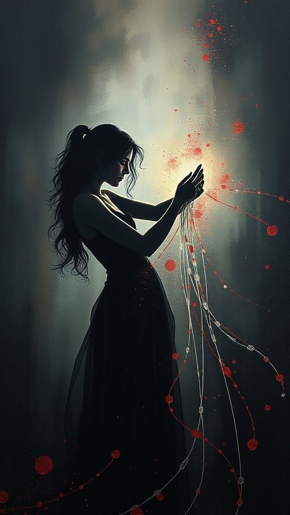 Weaving Fate in Translucent Acrylics