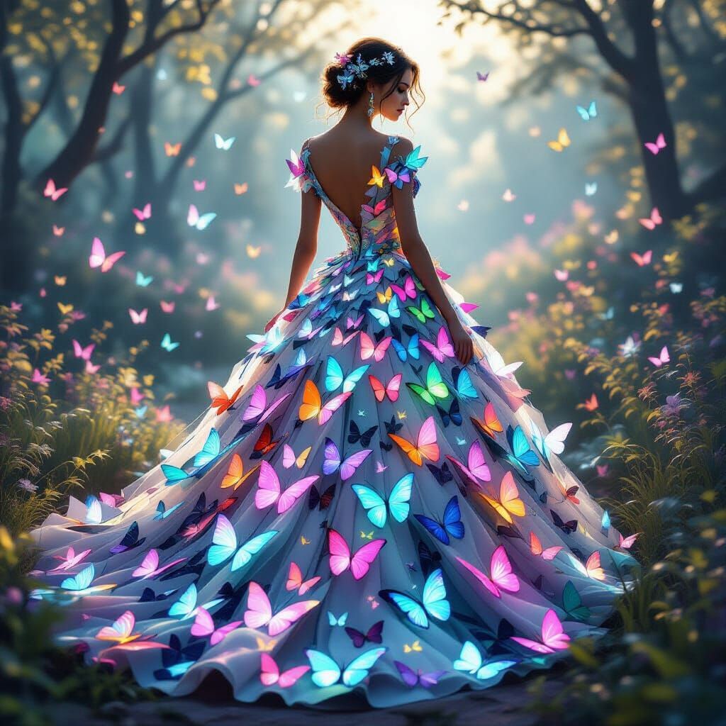 Butterfly Gown: Cinematic Fantasy Couture