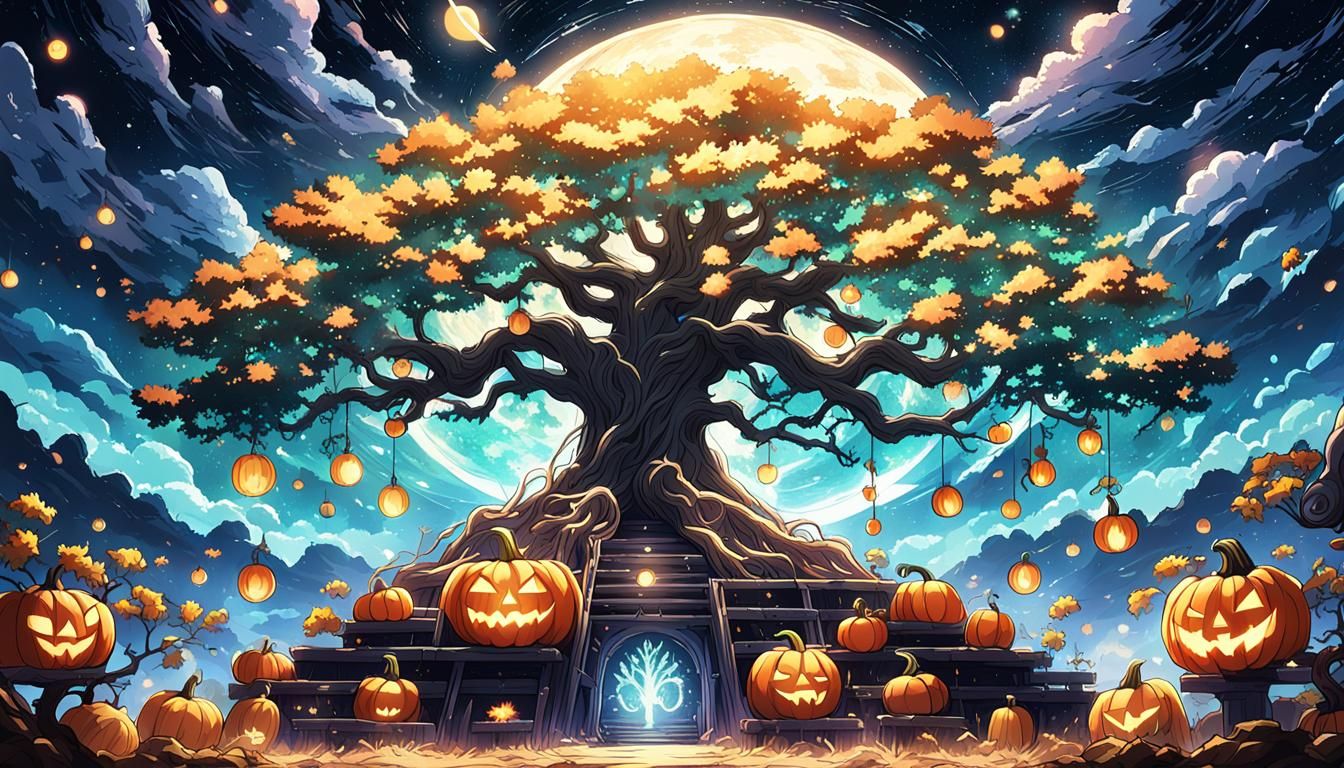 Anime Starseed Pumpkin Tree of Life
