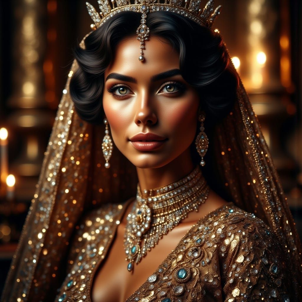 Stunning Royal Portrait in Hyperrealistic Style