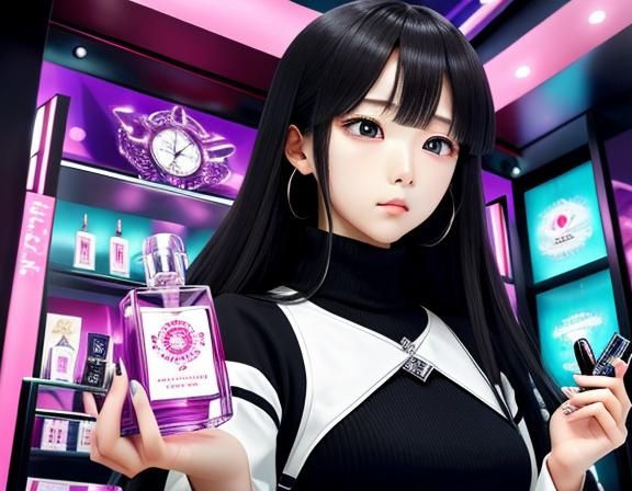 Anime Style Mind Control Perfume Ad